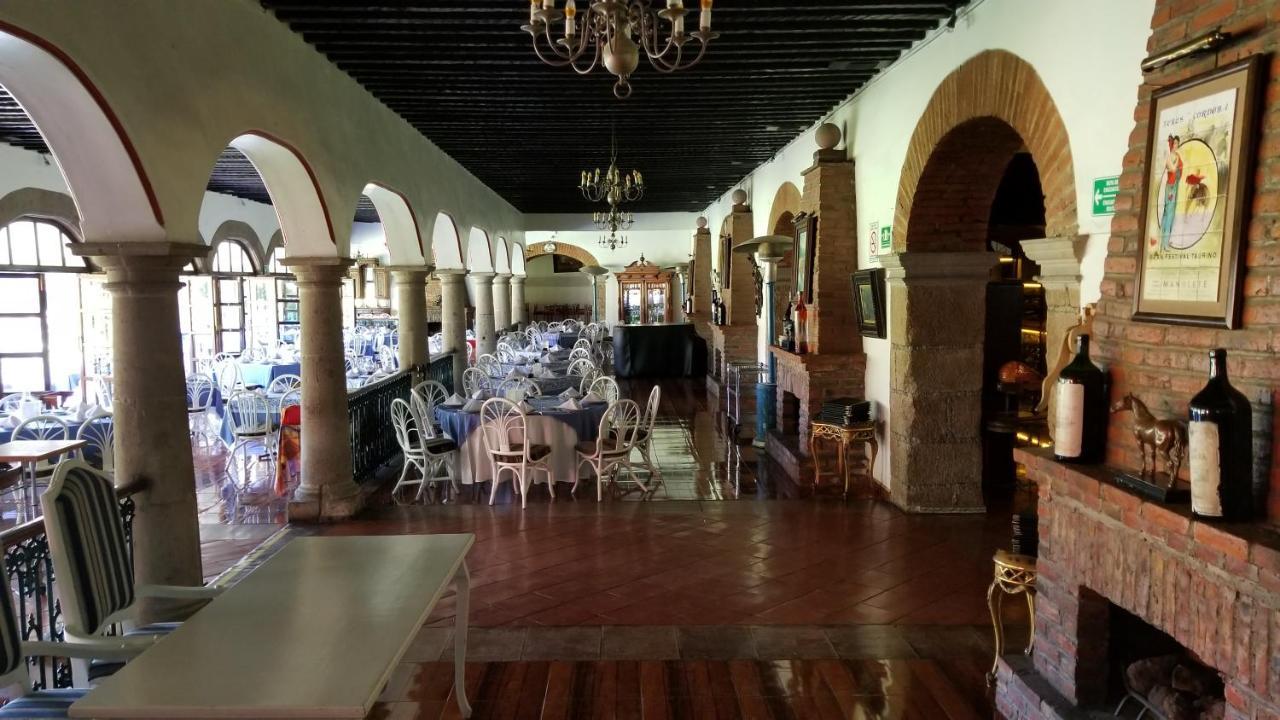 Gran Hotel Hacienda De La Noria Aguascalientes Eksteriør bilde Restaurant in the hotel
